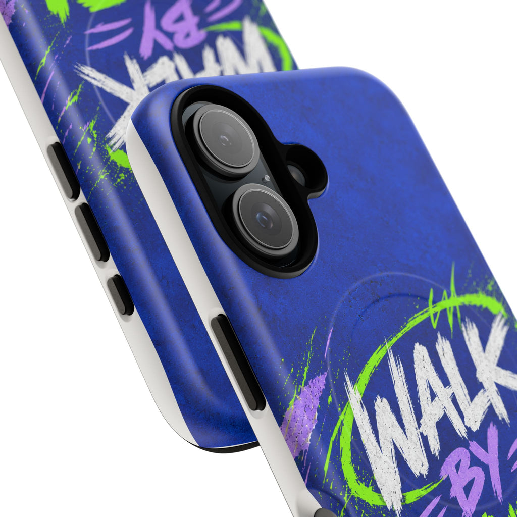 Walk by Faith Not by Screen Time Christian Tough Magnetic Phone Case