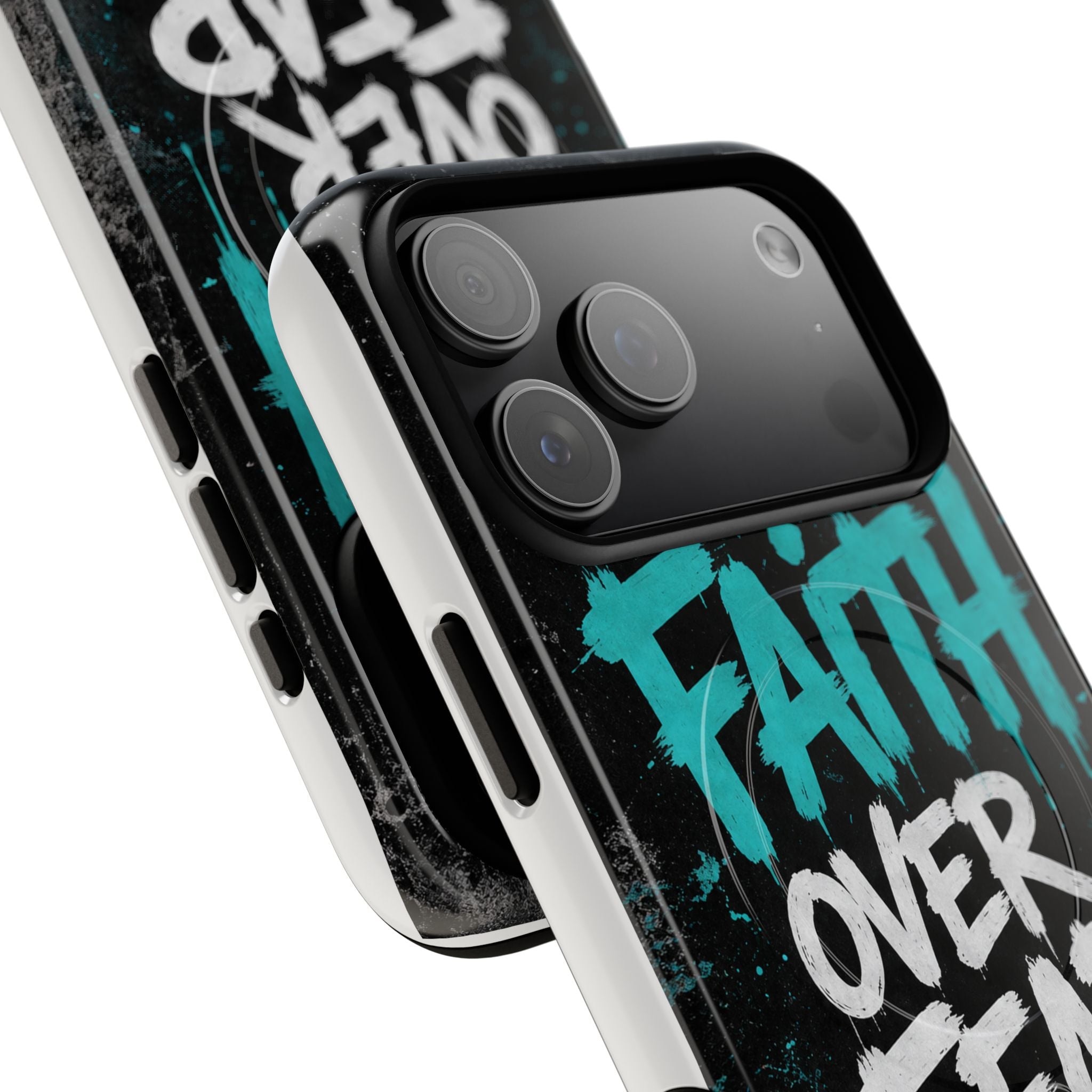 Faith Over Fear Christian Graffiti Tough Magnetic Phone Case