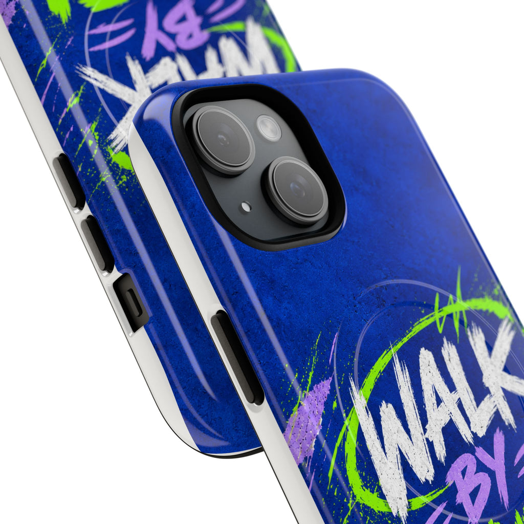 Walk by Faith Not by Screen Time Christian Tough Magnetic Phone Case