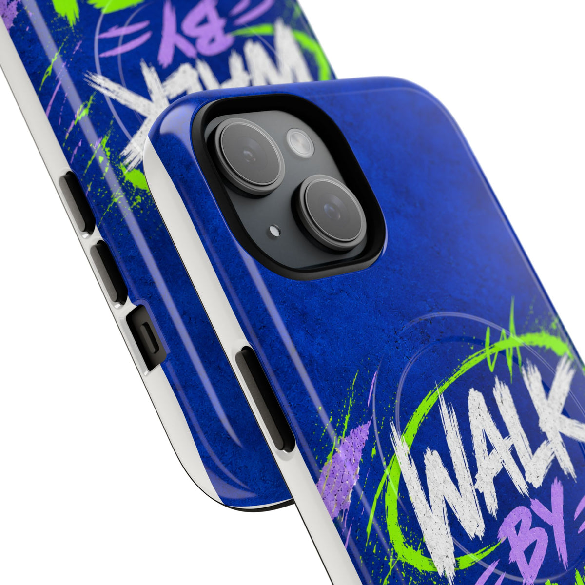 Walk by Faith Not by Screen Time Christian Tough Magnetic Phone Case