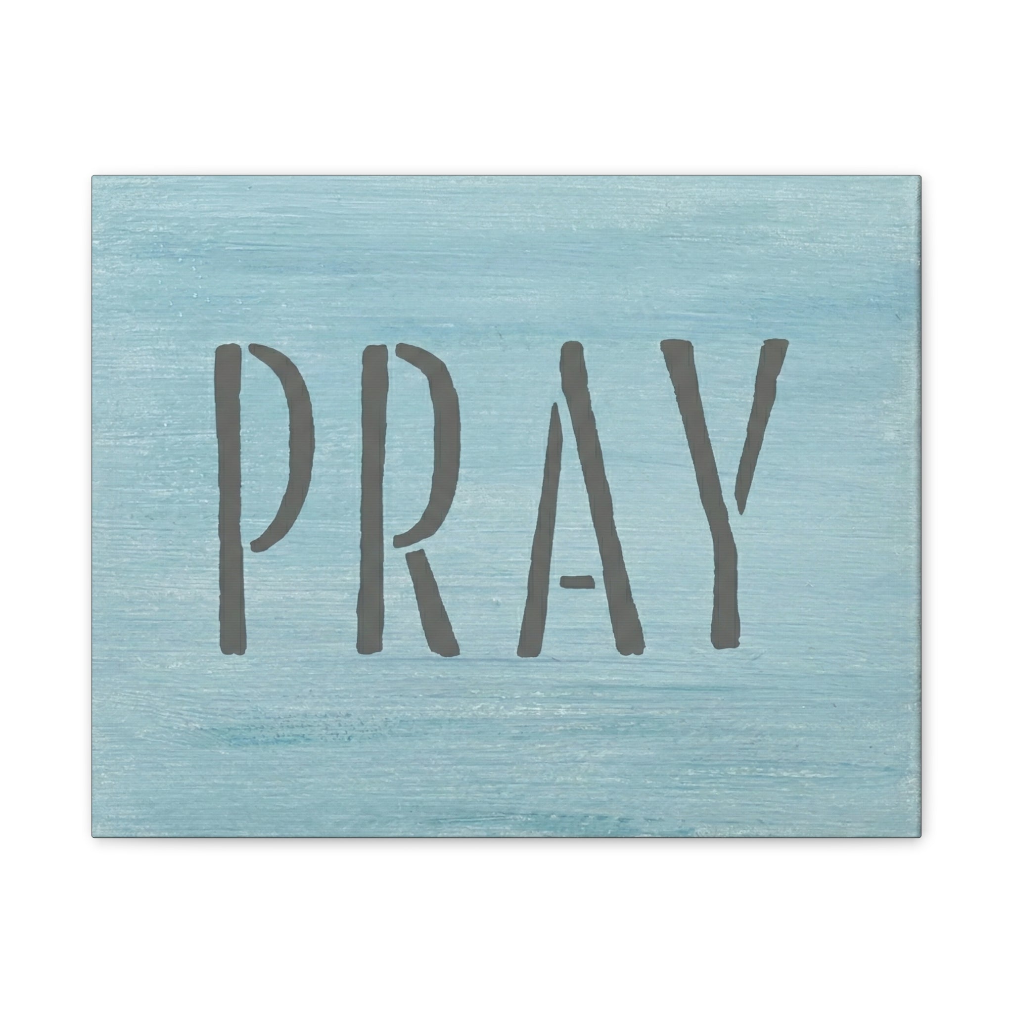 PRAY Christian Canvas Wall Art | Minimalist Faith Quote Print | Modern Neutral Home Decor | Scripture Inspired Wall Art