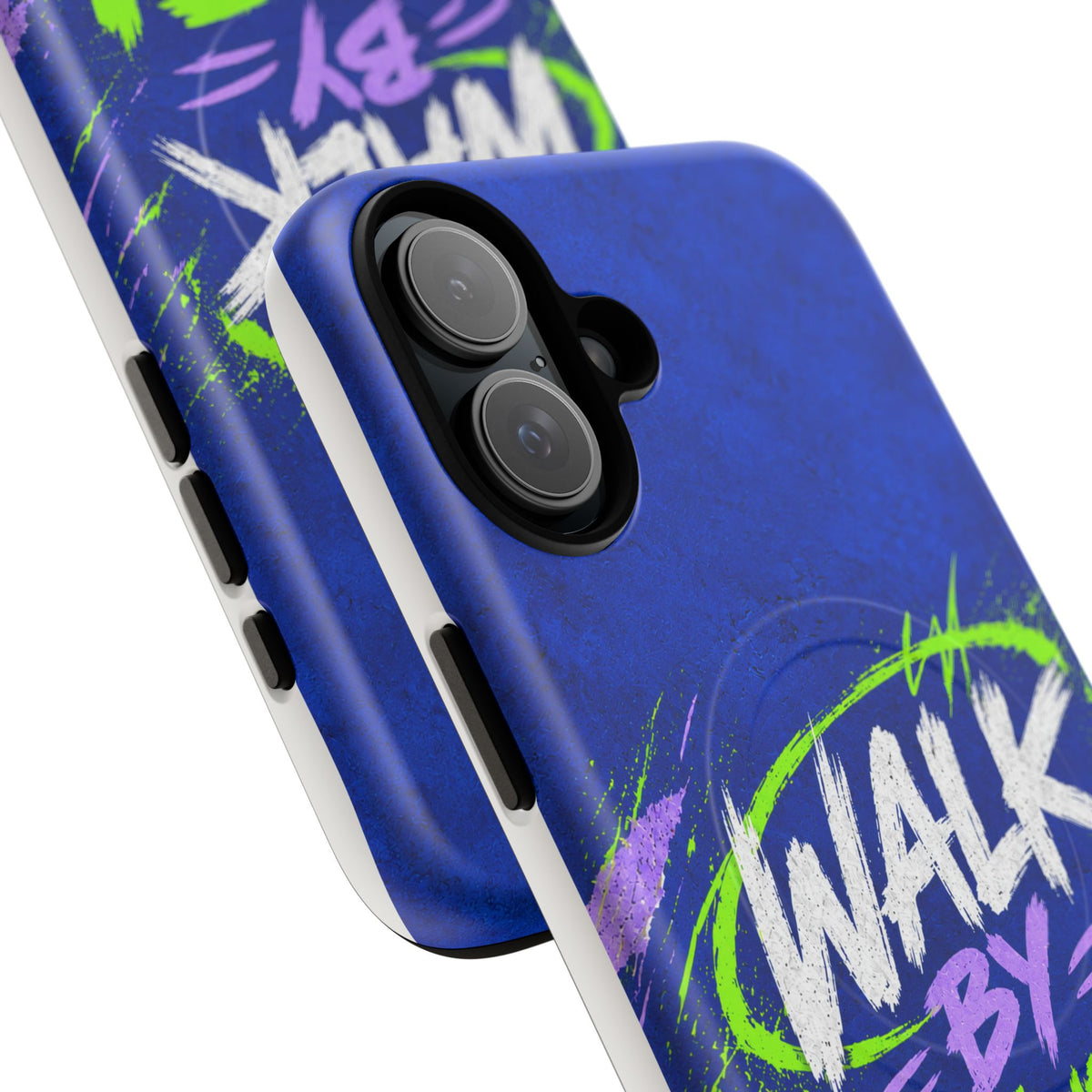 Walk by Faith Not by Screen Time Christian Tough Magnetic Phone Case