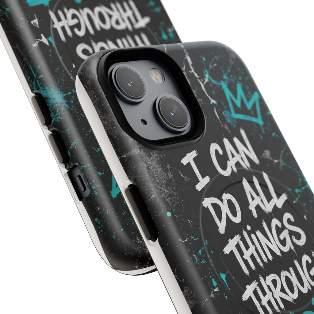 Through Christ Philippians 4:13 Tough Magnetic Phone Case
