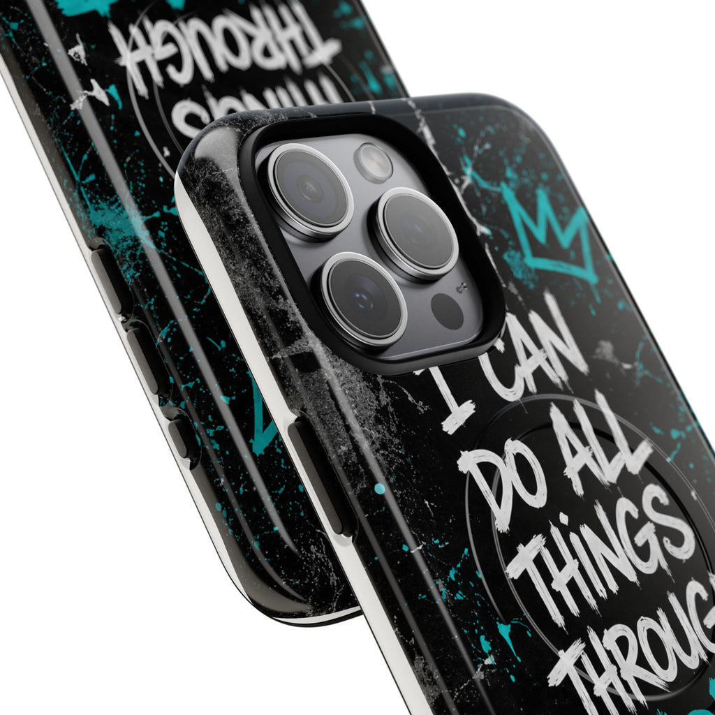 Through Christ Philippians 4:13 Tough Magnetic Phone Case