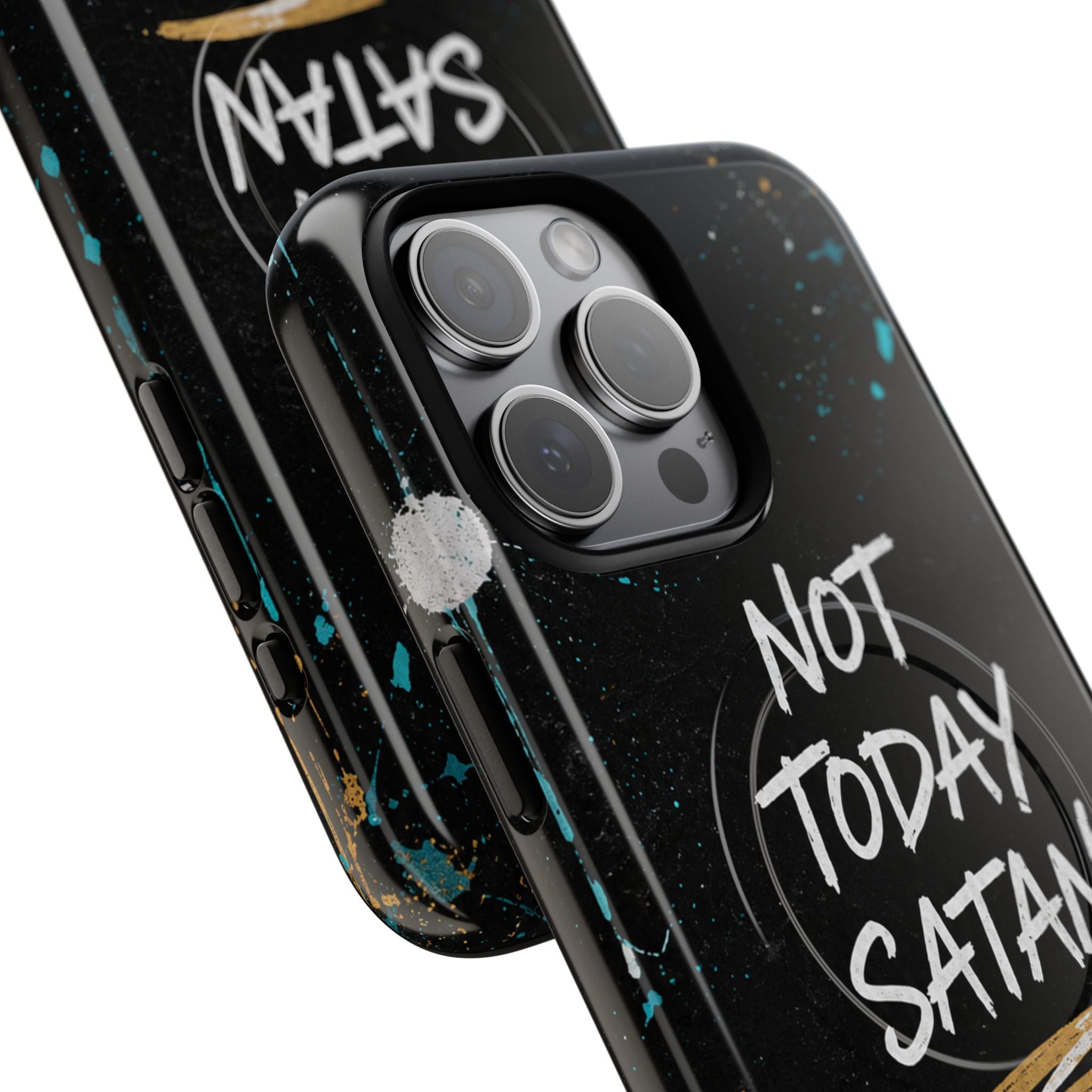 Not Today Satan Christian Tough Magnetic Phone Case