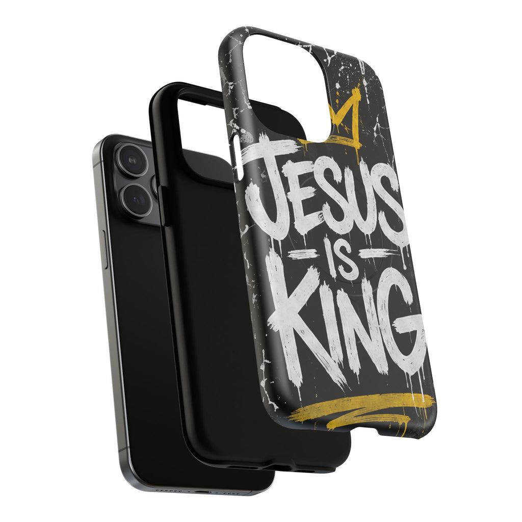 Jesus Is King Christian Graffiti Tough Magnetic Phone Case