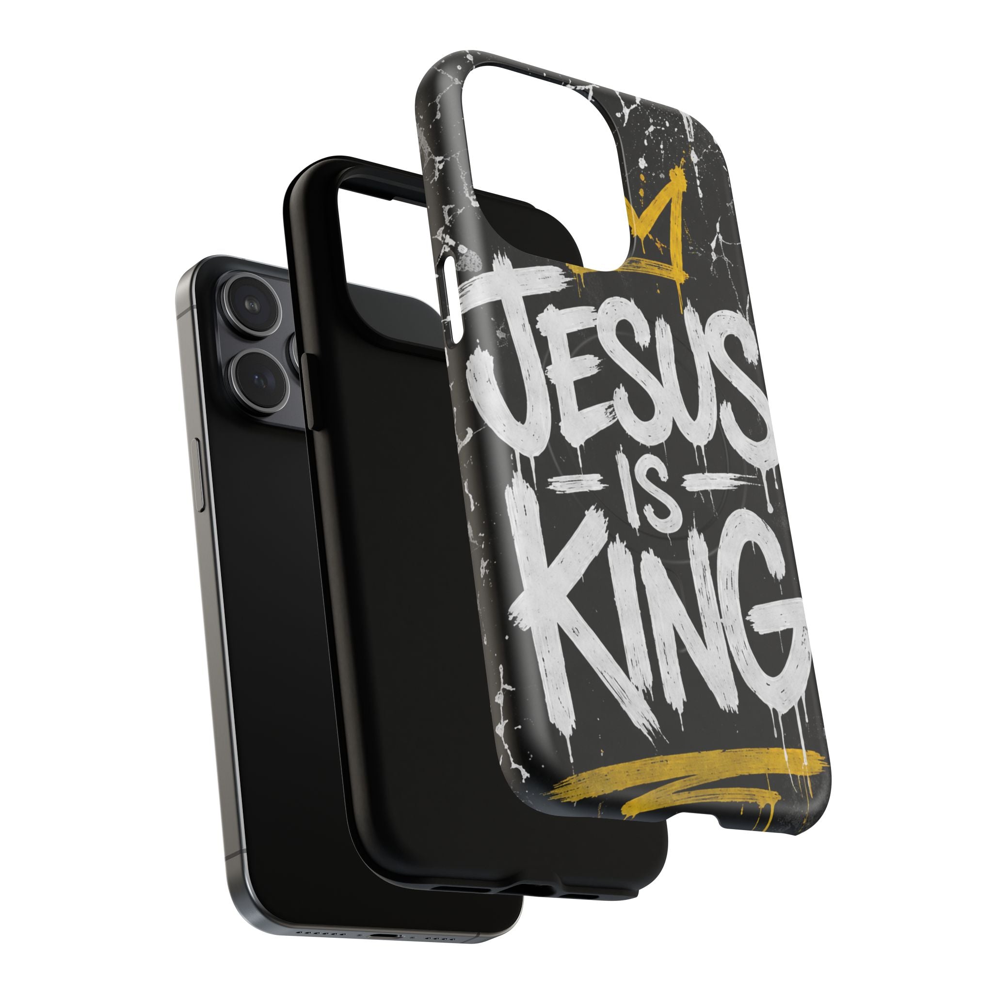 Jesus Is King Christian Graffiti Tough Magnetic Phone Case