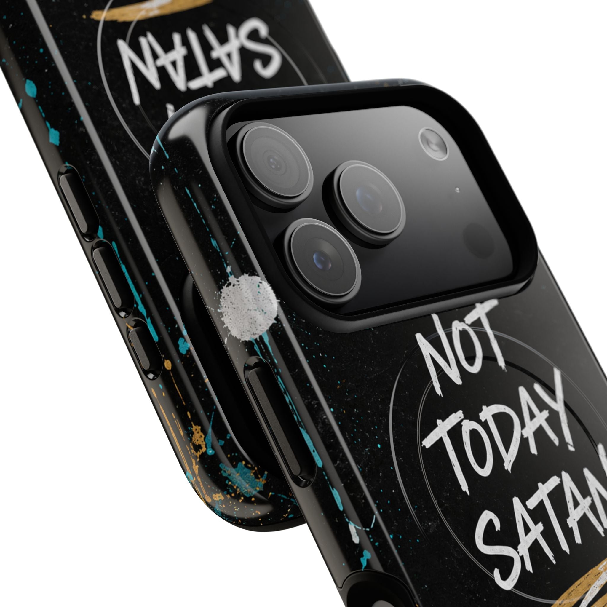 Not Today Satan Christian Tough Magnetic Phone Case