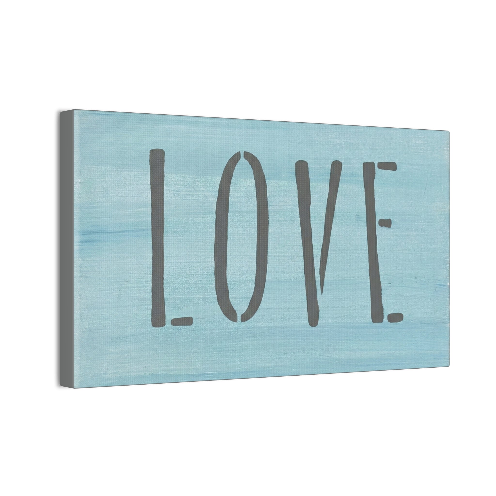 LOVE Christian Canvas Wall Art | Minimalist Faith Quote Print | Modern Neutral Home Decor | Scripture Inspired Wall Art