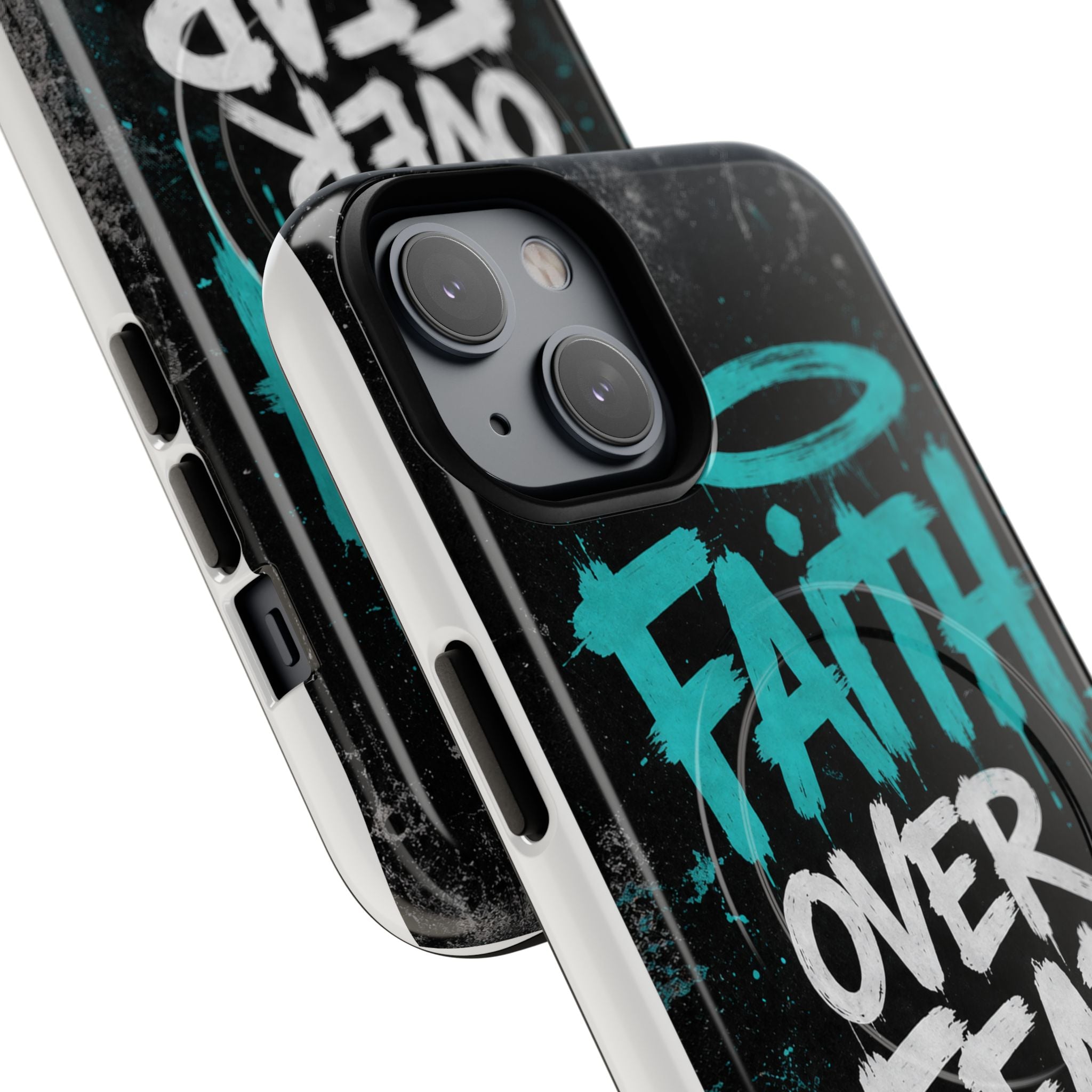 Faith Over Fear Christian Graffiti Tough Magnetic Phone Case