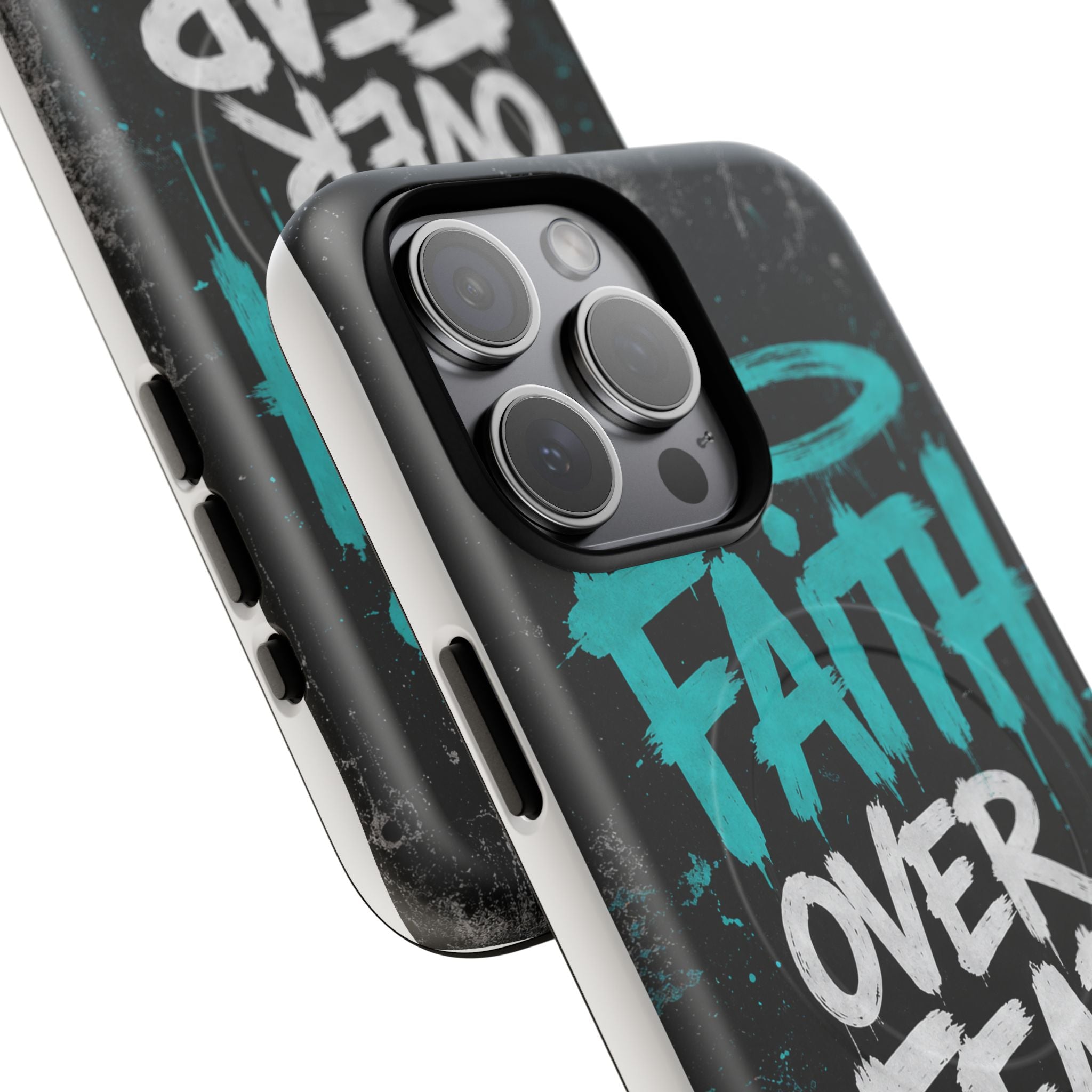 Faith Over Fear Christian Graffiti Tough Magnetic Phone Case
