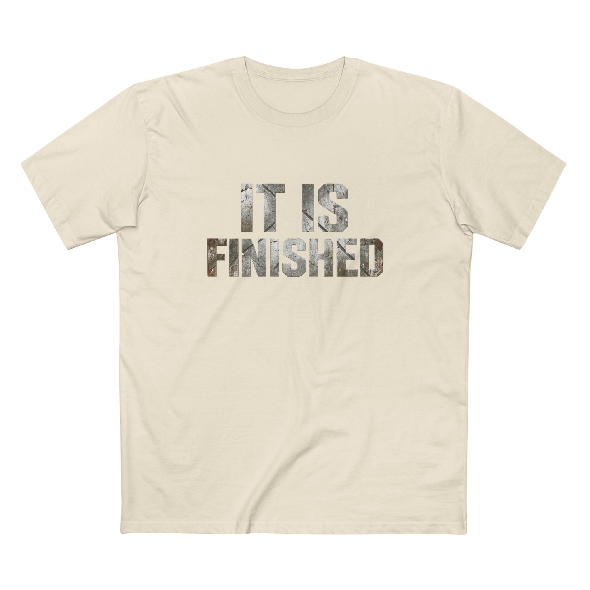 It Is Finished tee | Christian Scripture shirt, 1 Corinthians 9:27 back text