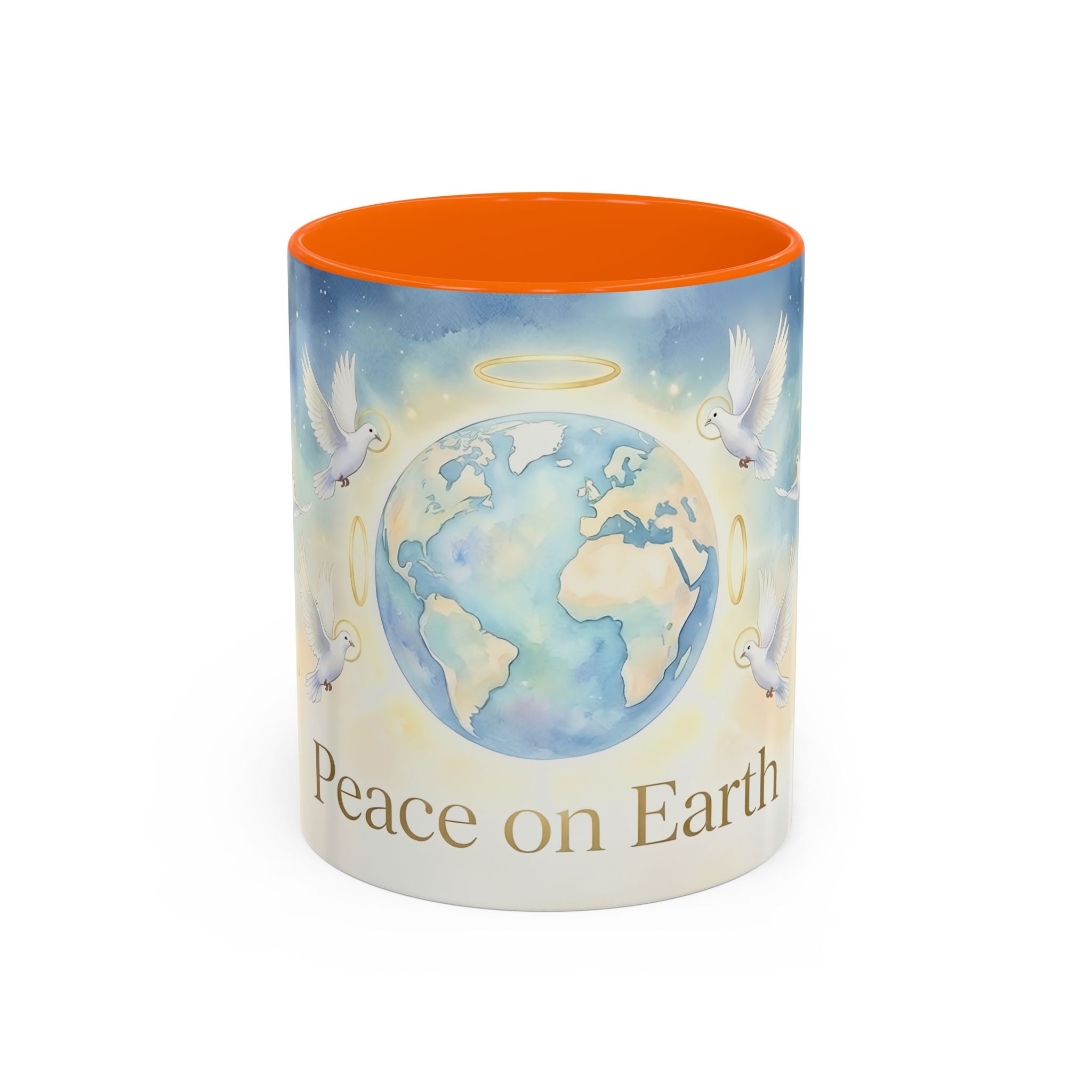 Peace on Earth Dove Globe mug | Accent Coffee Mug 11oz/15oz