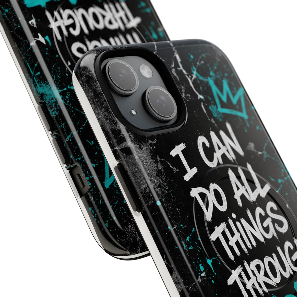 Through Christ Philippians 4:13 Tough Magnetic Phone Case