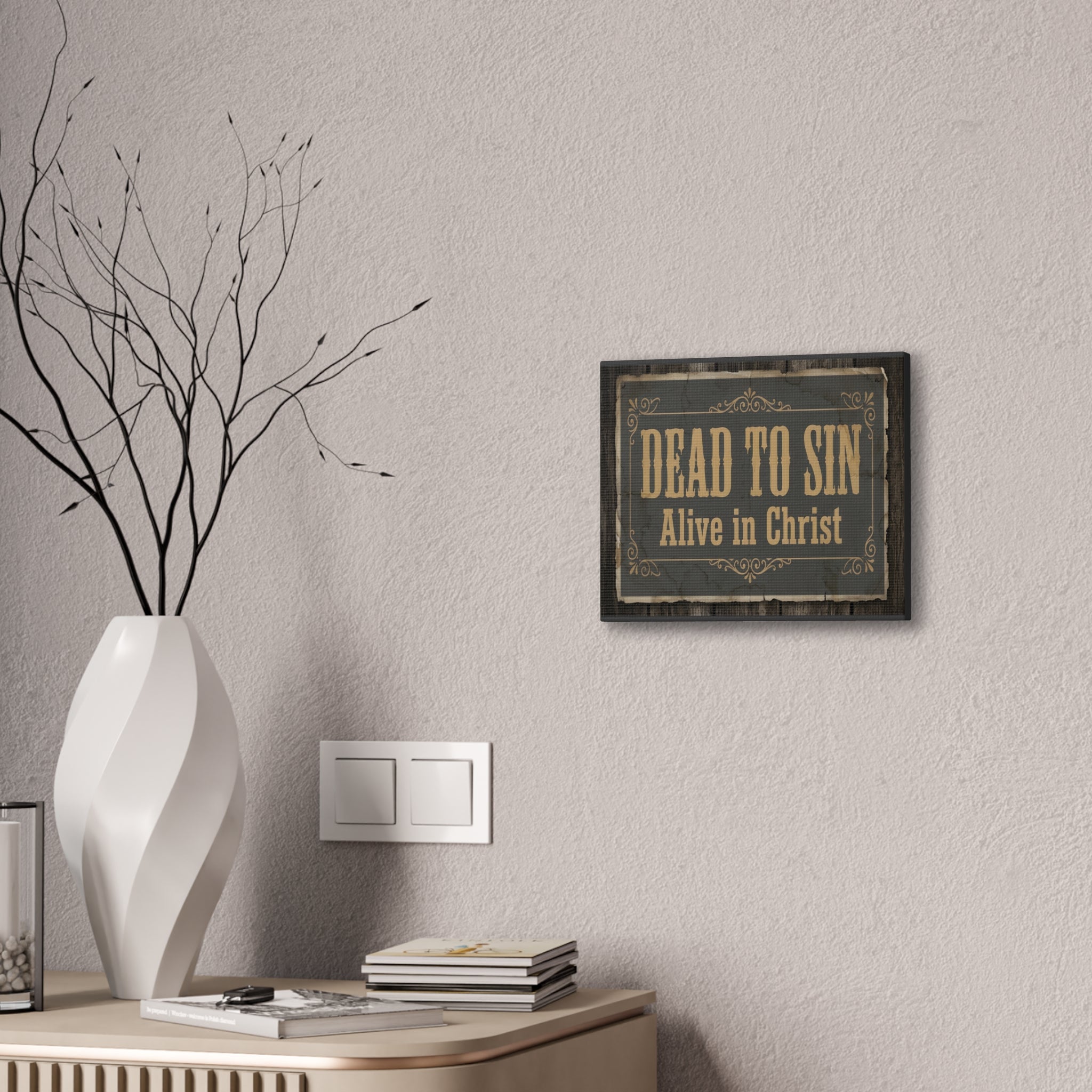 Vintage Saloon Style Christian Canvas Wall Art