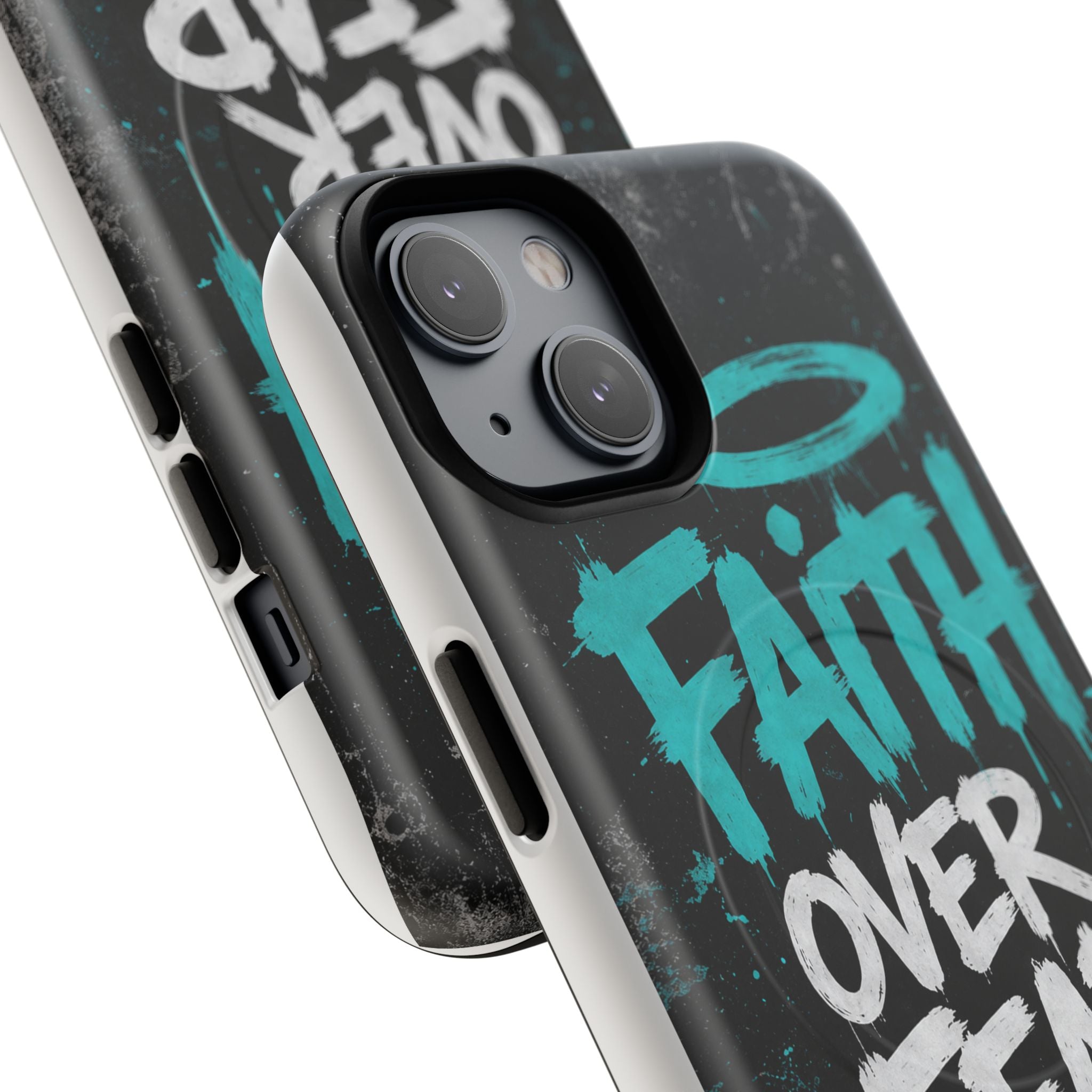 Faith Over Fear Christian Graffiti Tough Magnetic Phone Case