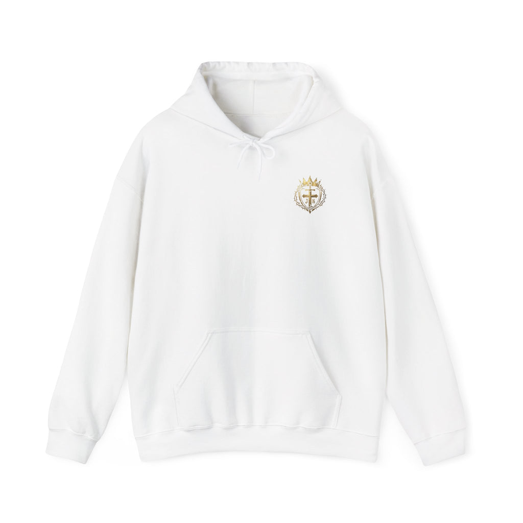 Jesus is King Bold Back Design Faith Based Streetwear Hoodie