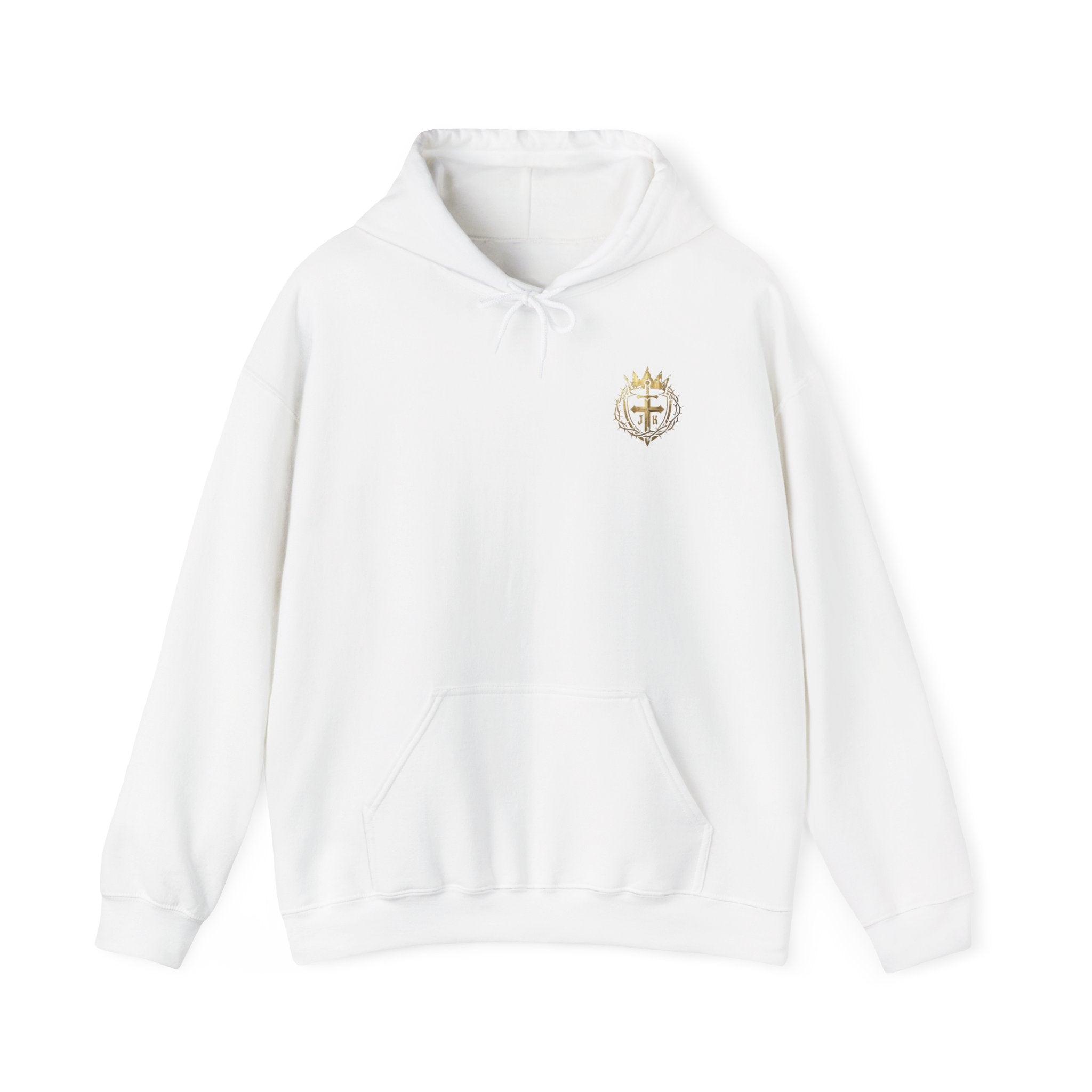 Jesus is King Bold Back Design Faith Based Streetwear Hoodie