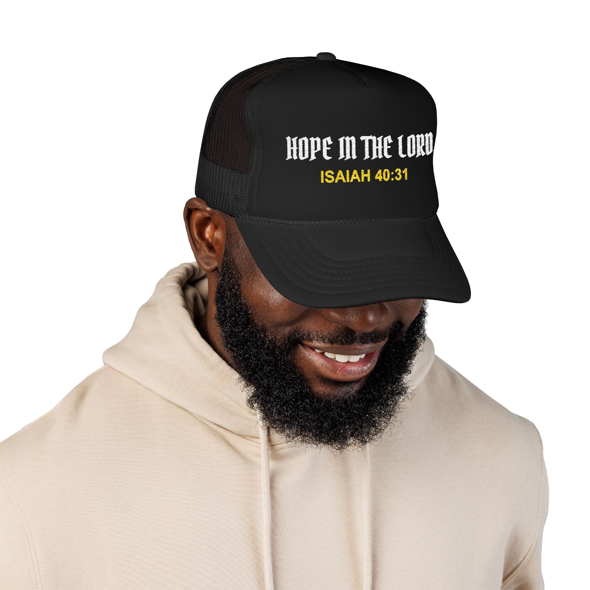 HOPE IN THE LORD Christian Foam Trucker Hat