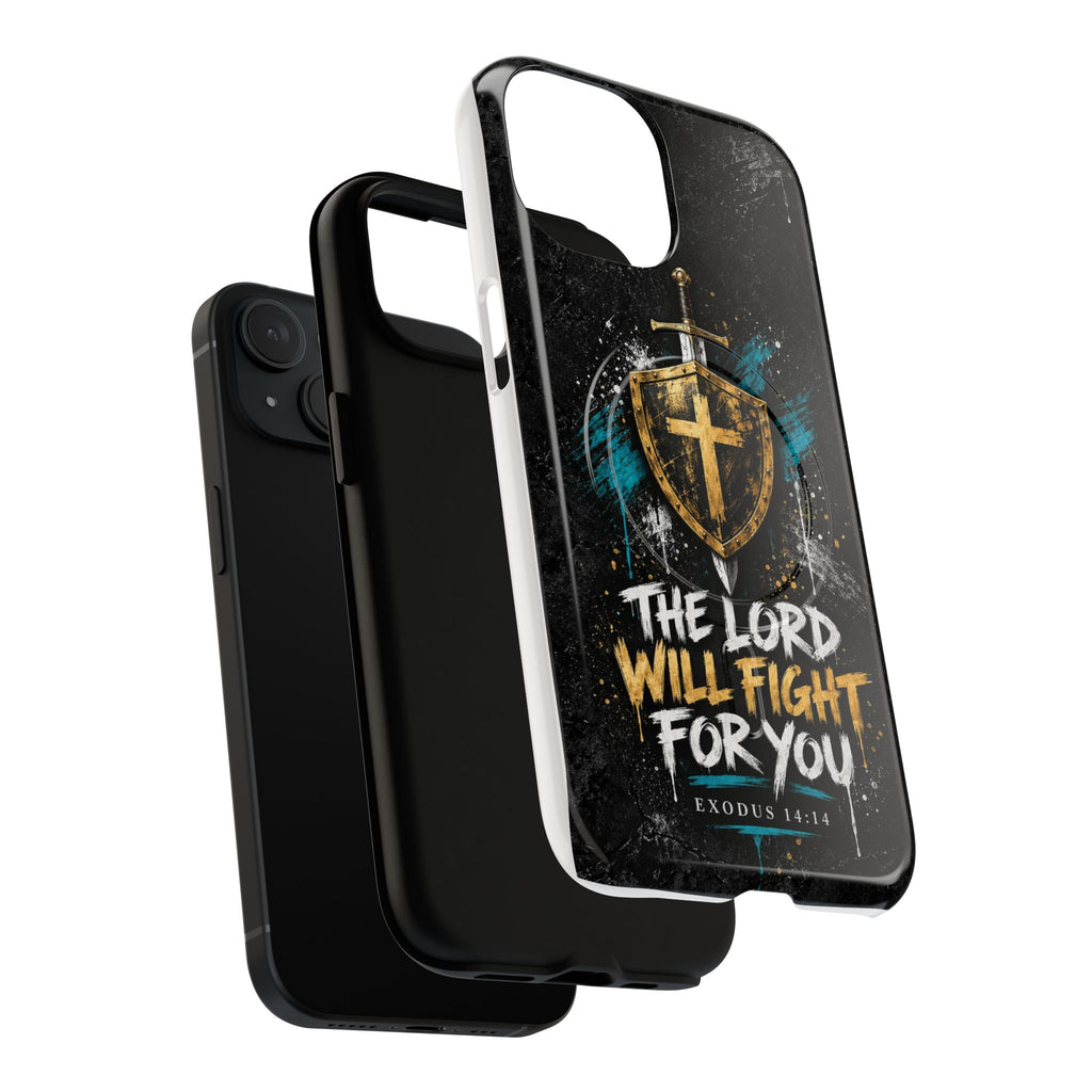 The Lord Will Fight for You Tough Magnetic Phone Case
