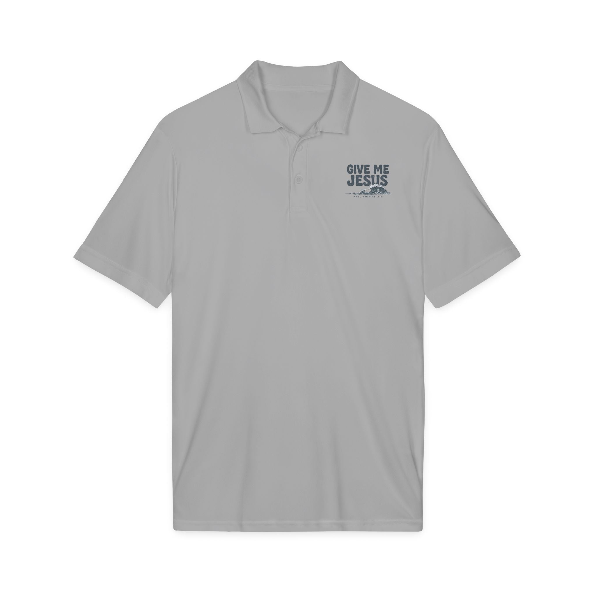 Give Me Jesus polo shirt | Christian faith logo, chest print