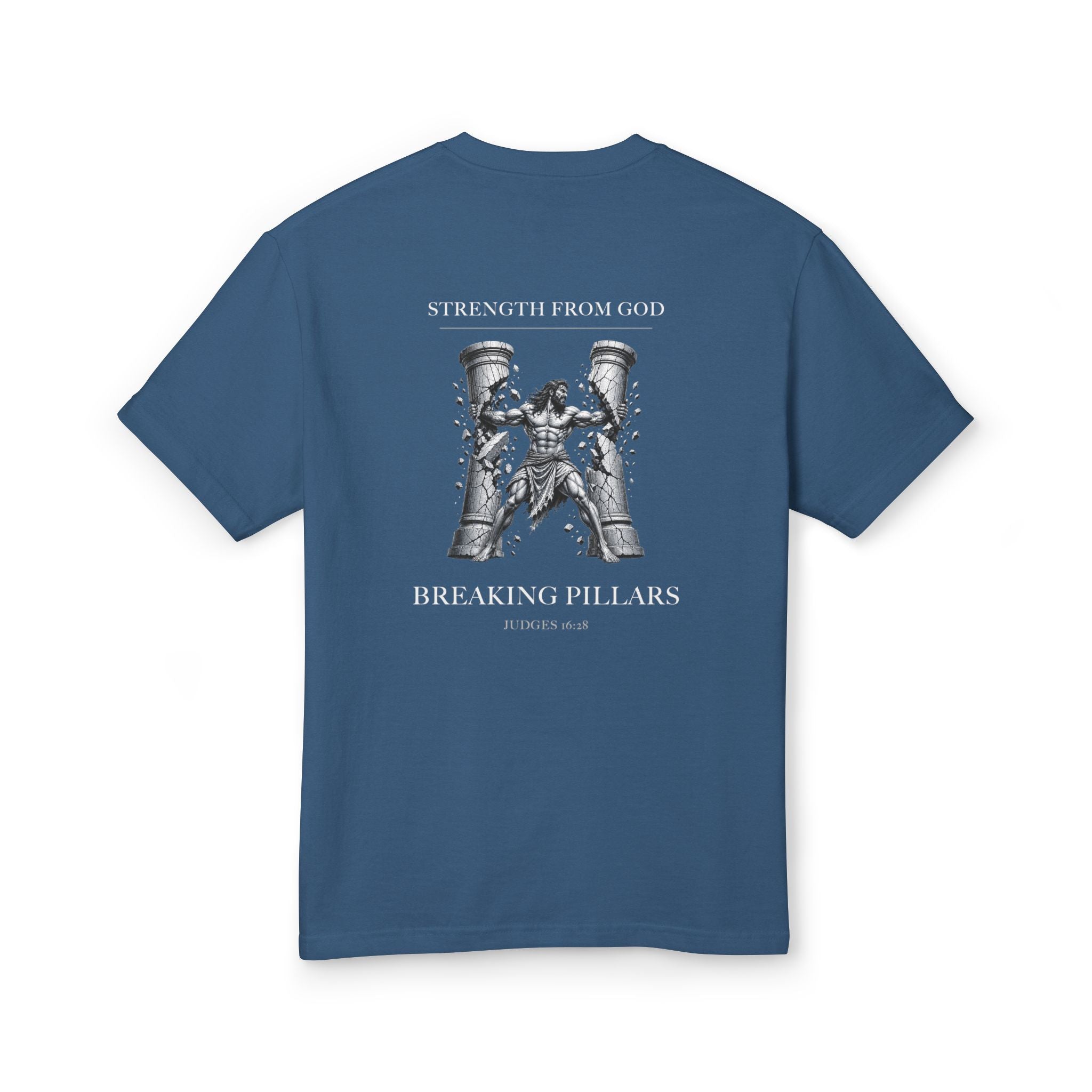 Breaking Pillars Garment-Dyed Christian Gym Tee
