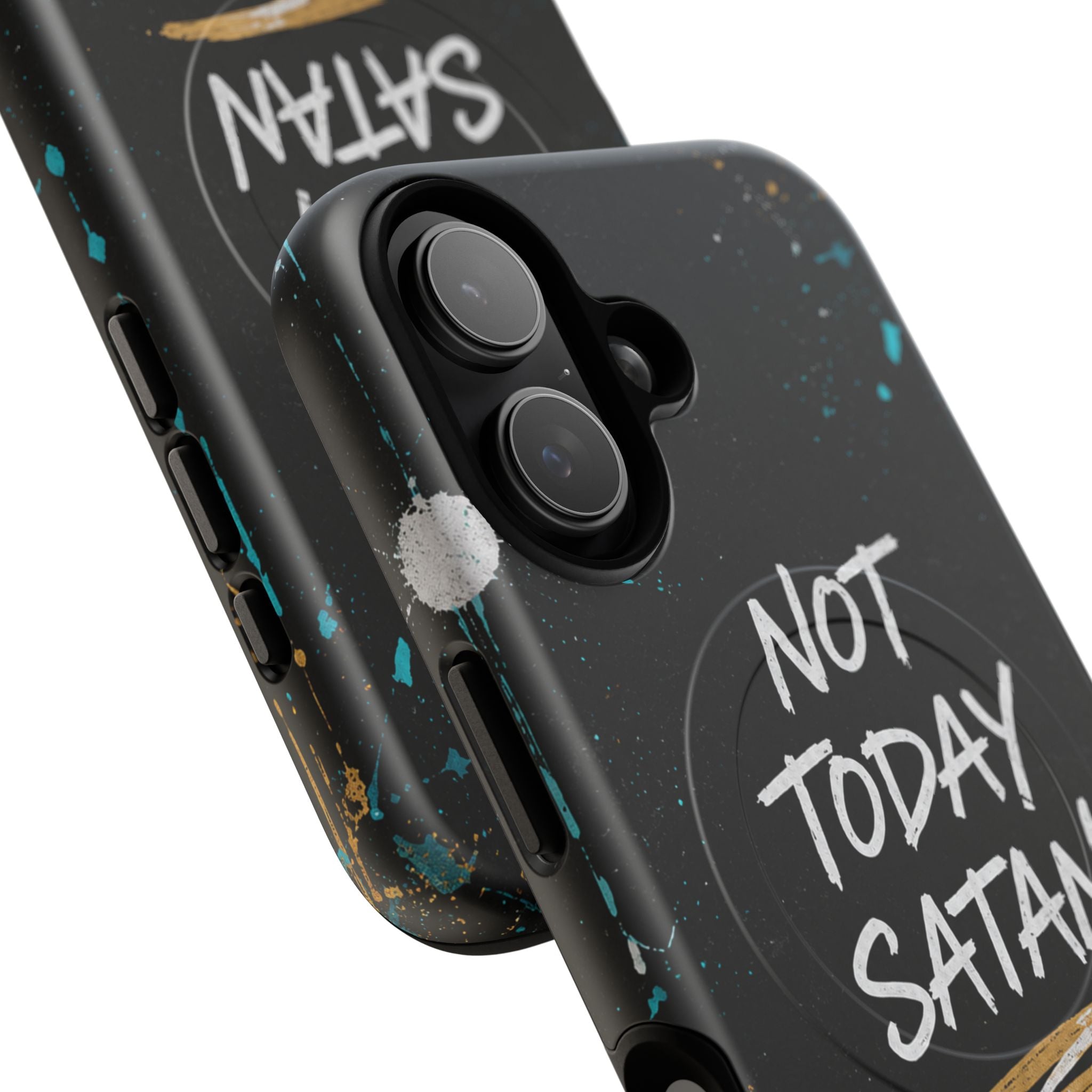 Not Today Satan Christian Tough Magnetic Phone Case
