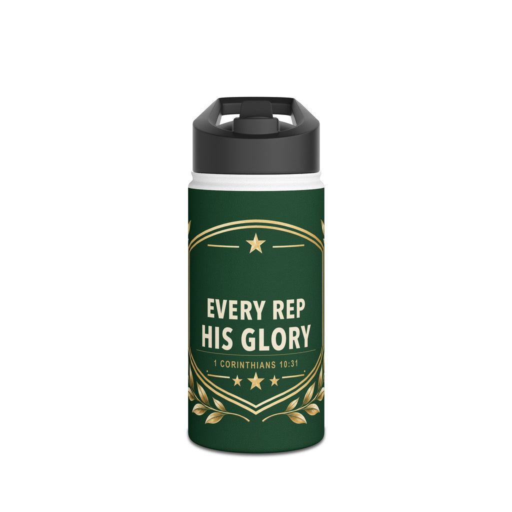 Every Rep, His Glory Stainless Steel Water Bottle
