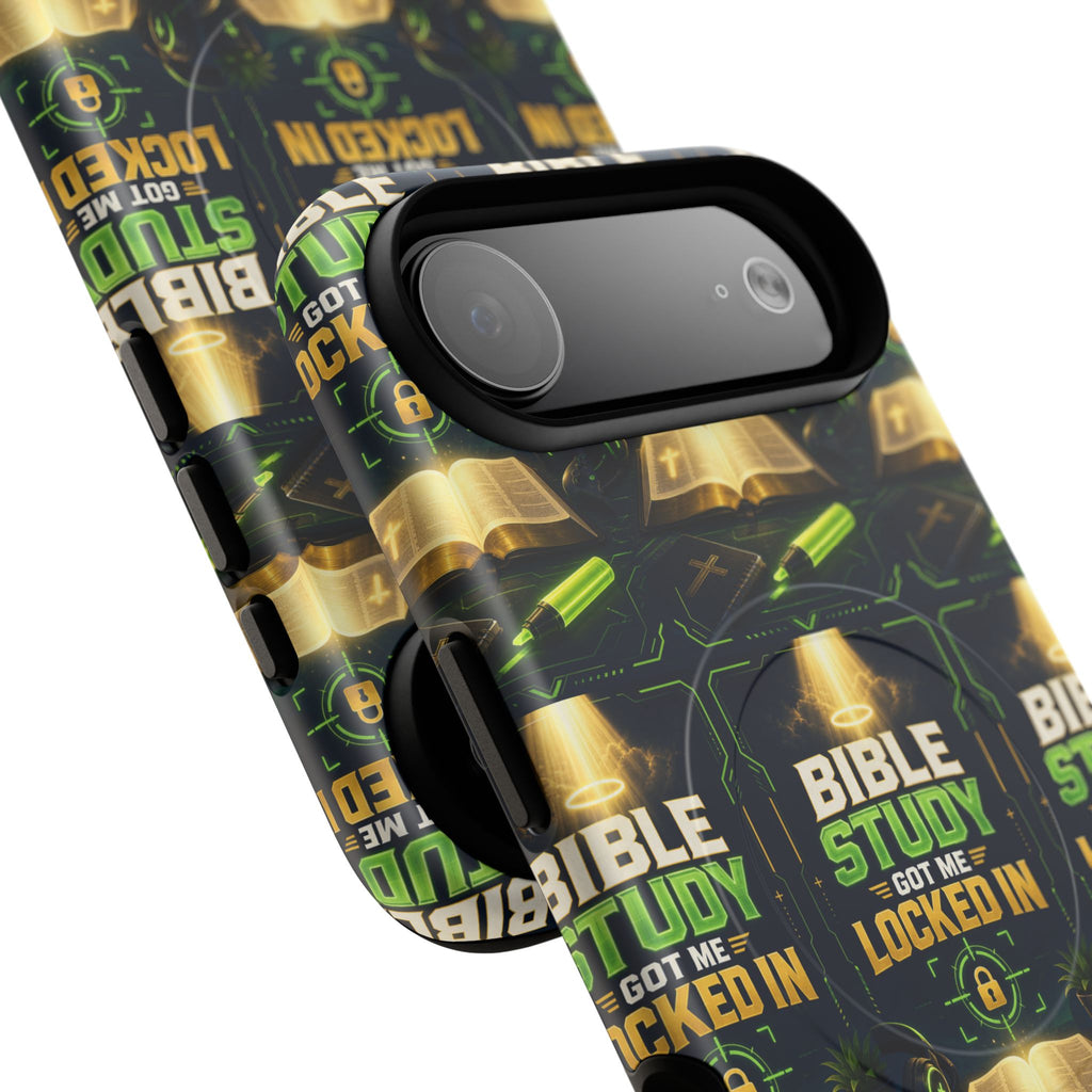 Bible Study Got Me Locked In MagSafe Tough Phone Case
