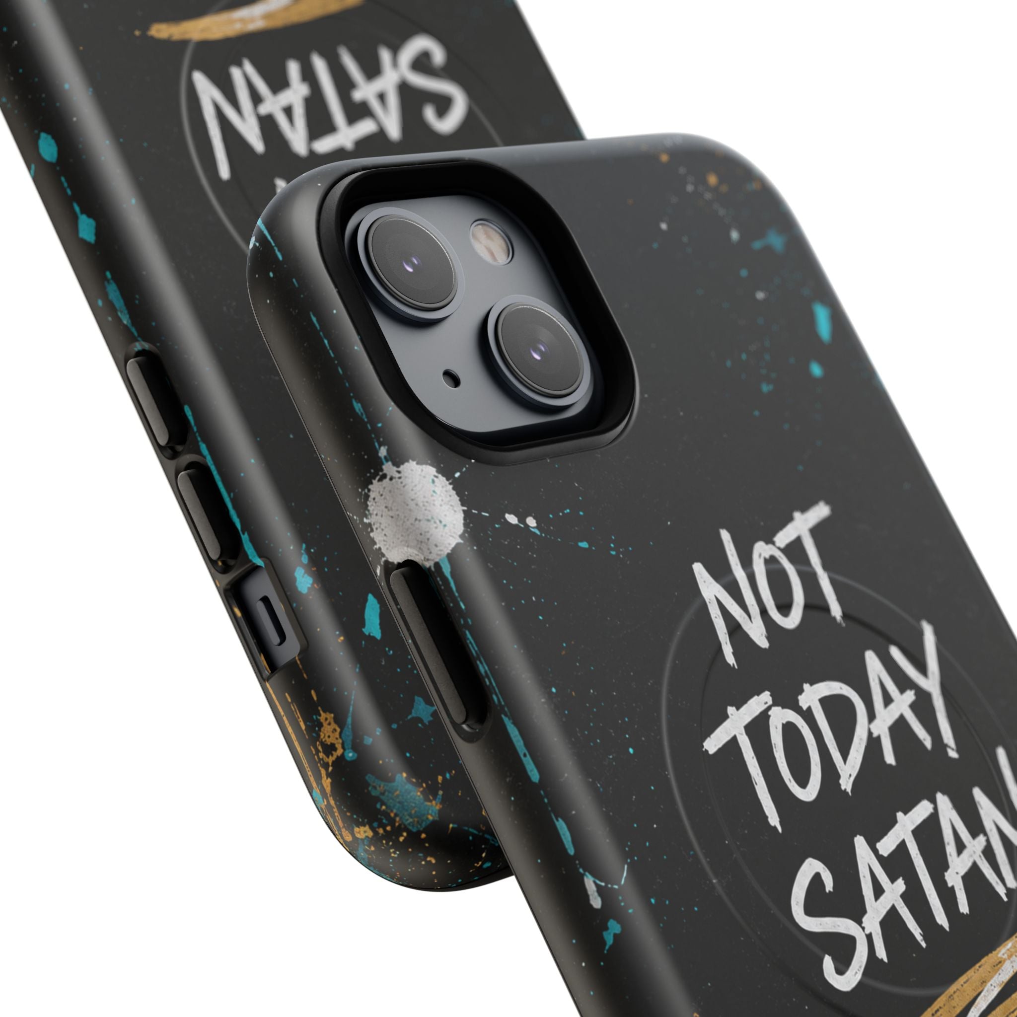 Not Today Satan Christian Tough Magnetic Phone Case