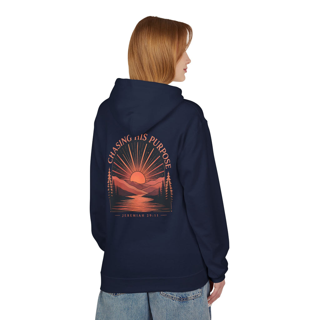 Chasing His Purpose Hoodie, Jeremiah 29:11 Hoodie, Christian Hoodie, Faith Based Sweatshirt, Christian Streetwear, Religious Gift