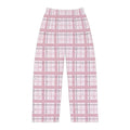 Pink Cross Plaid Christian Pajama Pants