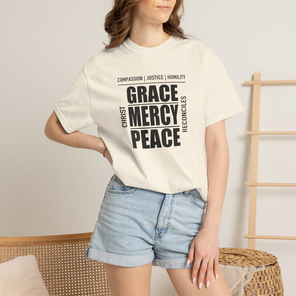 Grace Mercy Peace | Christian Tee
