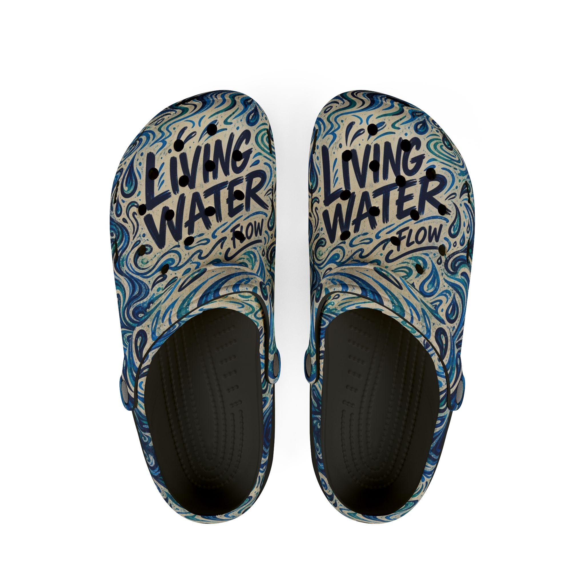 Living Water EVA Foam Clogs (AOP)