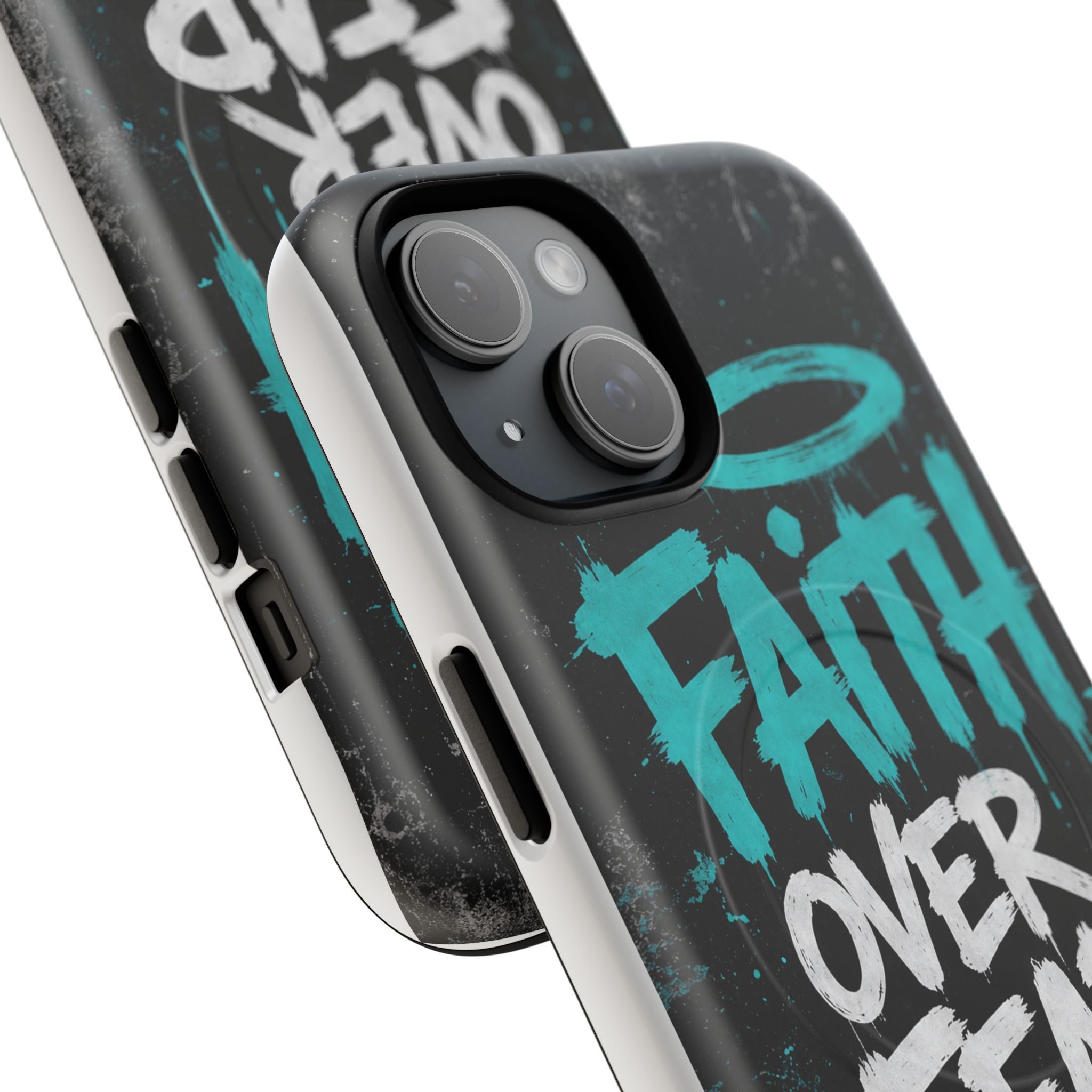 Faith Over Fear Christian Graffiti Tough Magnetic Phone Case
