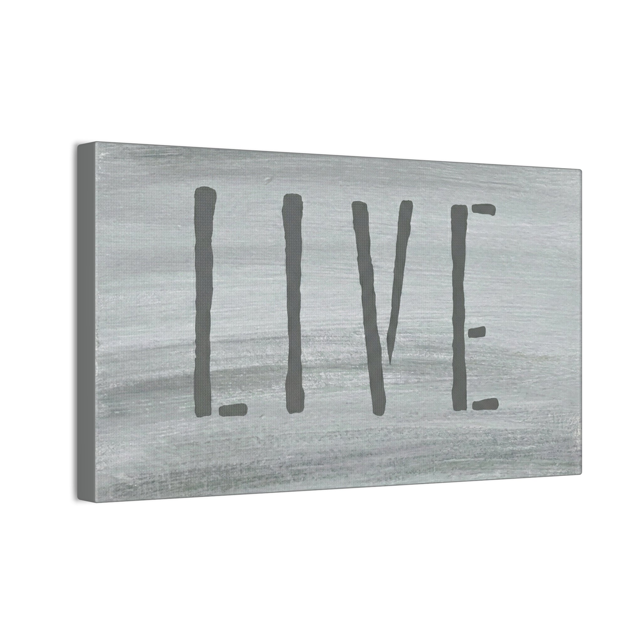 LIVE Christian Canvas Wall Art | Minimalist Faith Quote Print | Modern Neutral Home Decor | Scripture Inspired Wall Art