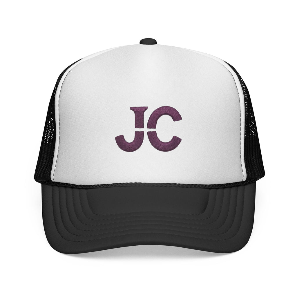 JC Monogram Trucker Cap | Embroidered Initials Mesh Hat