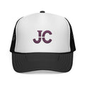 JC Monogram Trucker Cap | Embroidered Initials Mesh Hat