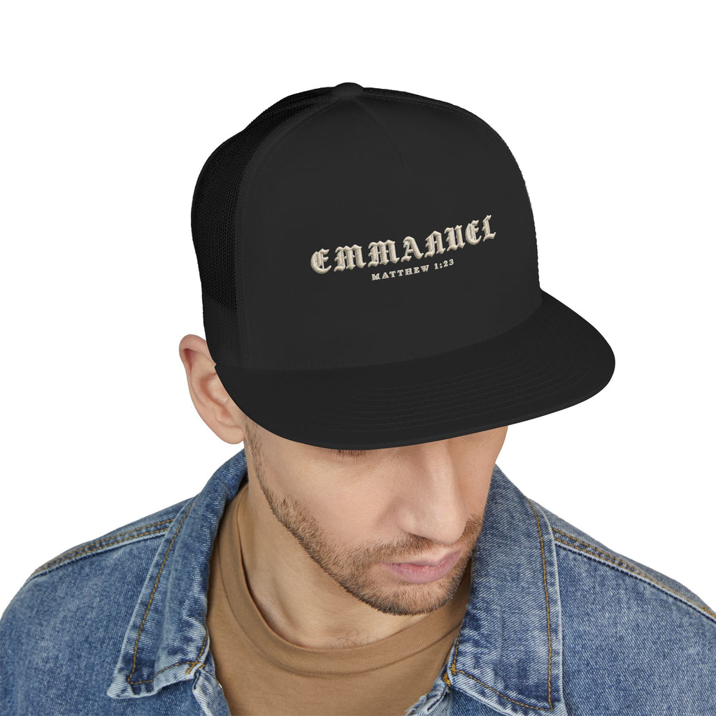 EMMANUEL Printed Christian 5-Panel Trucker Cap
