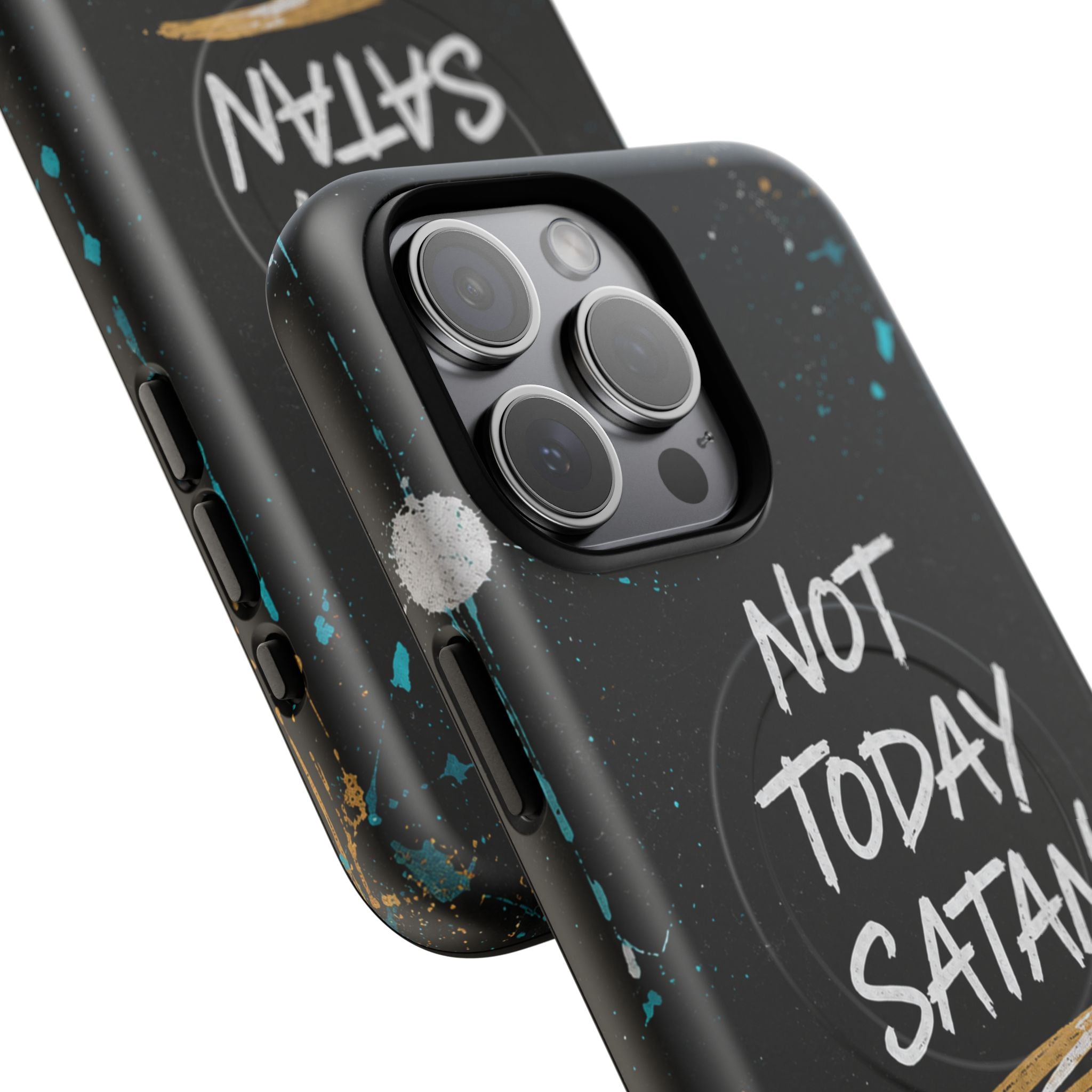 Not Today Satan Christian Tough Magnetic Phone Case