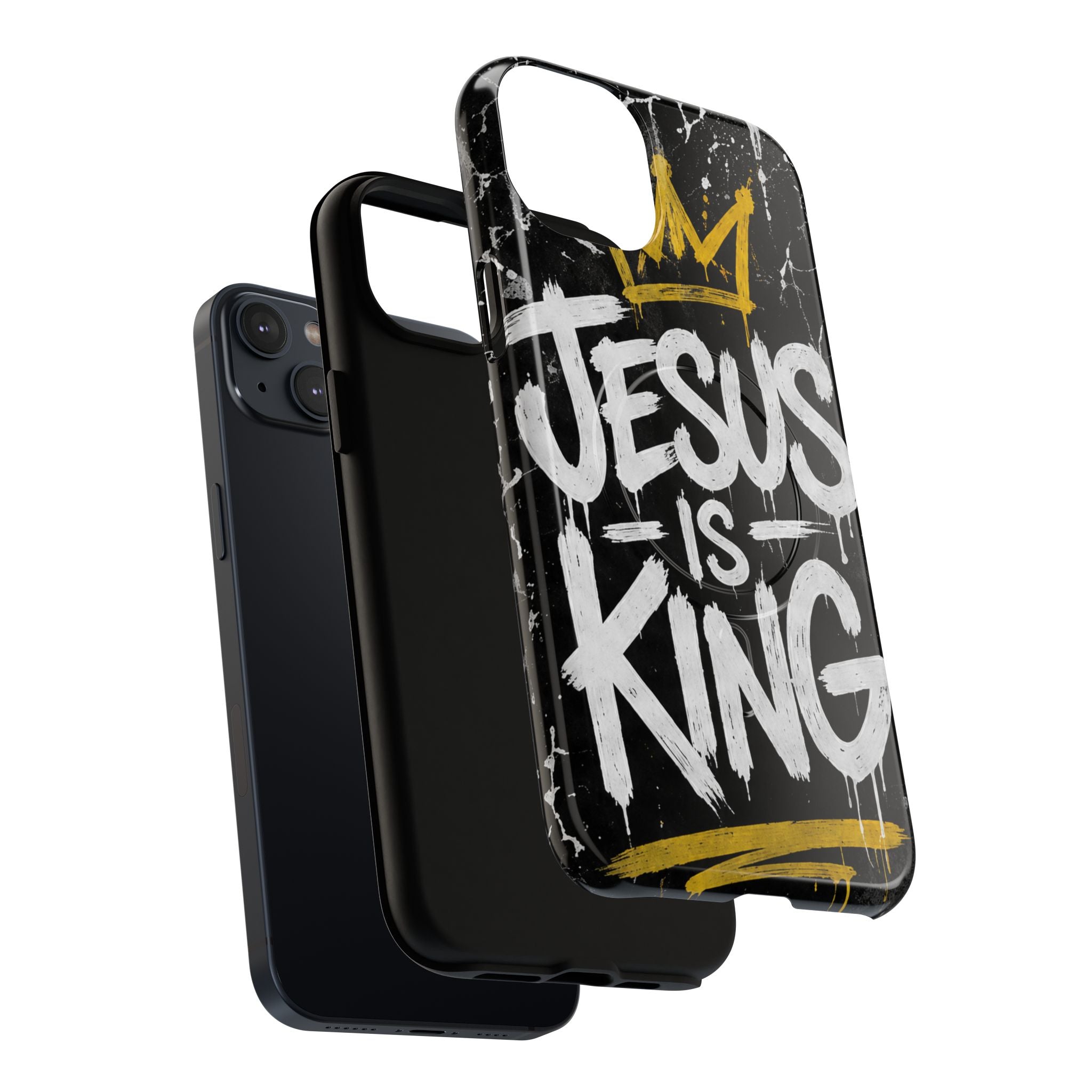 Jesus Is King Christian Graffiti Tough Magnetic Phone Case
