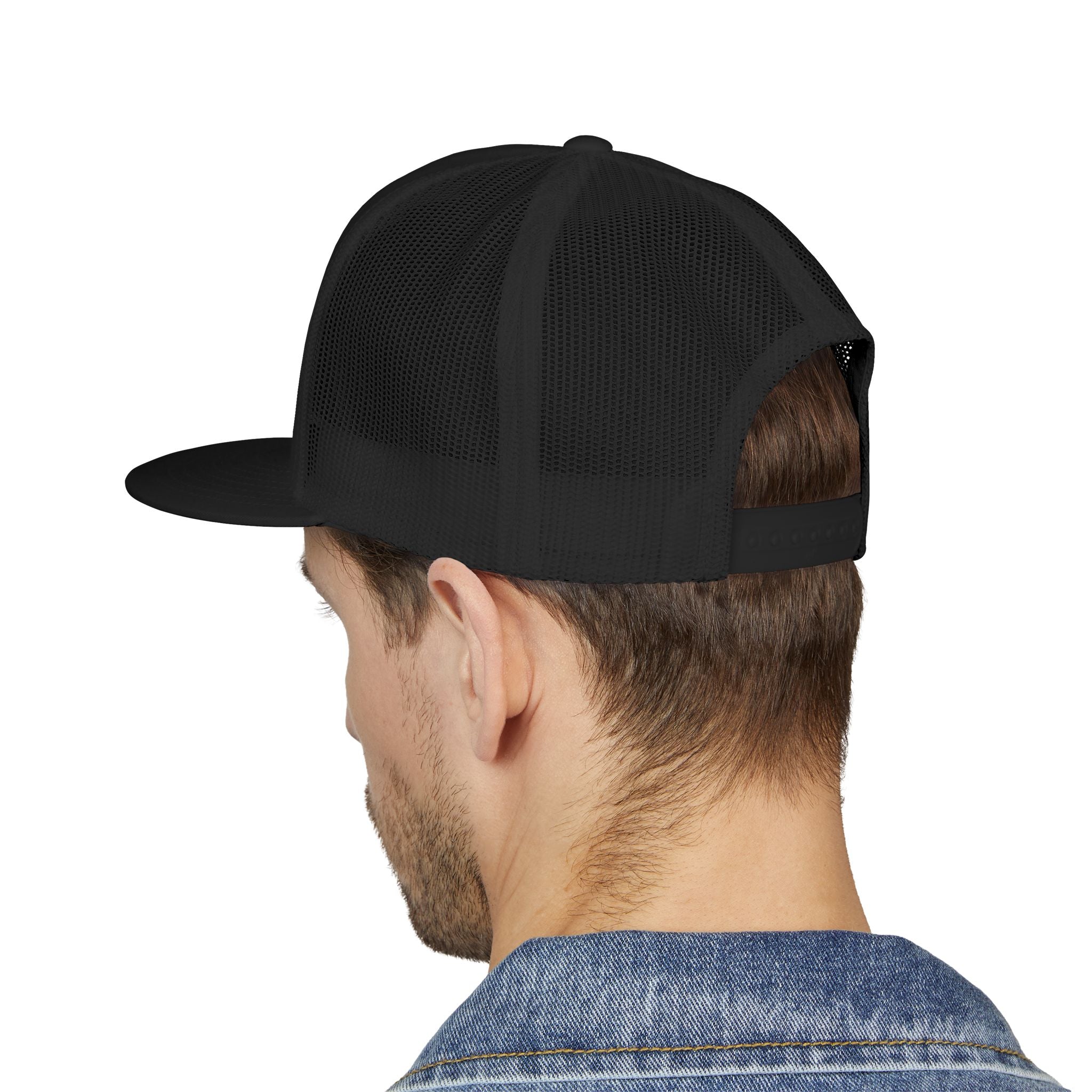 ABIDE Printed Christian 5-Panel Trucker Cap