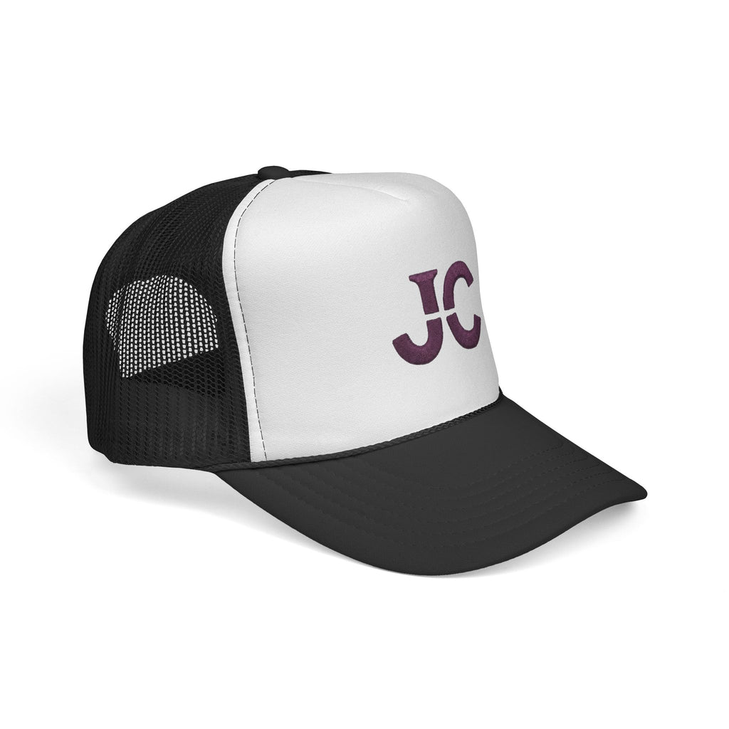 JC Monogram Trucker Cap | Embroidered Initials Mesh Hat