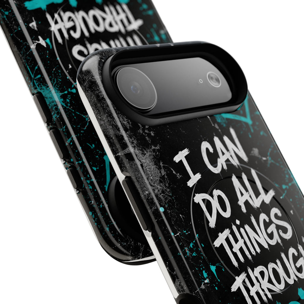 Through Christ Philippians 4:13 Tough Magnetic Phone Case