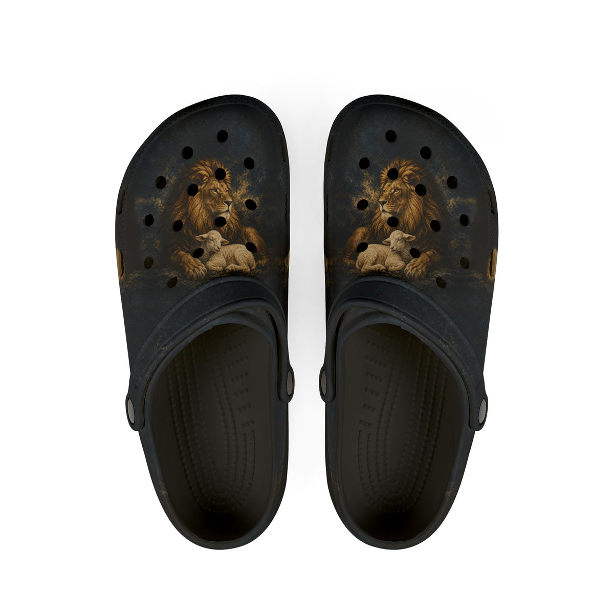 Lion & Lamb | Revelation 5:5–6 Christian EVA Foam Clogs