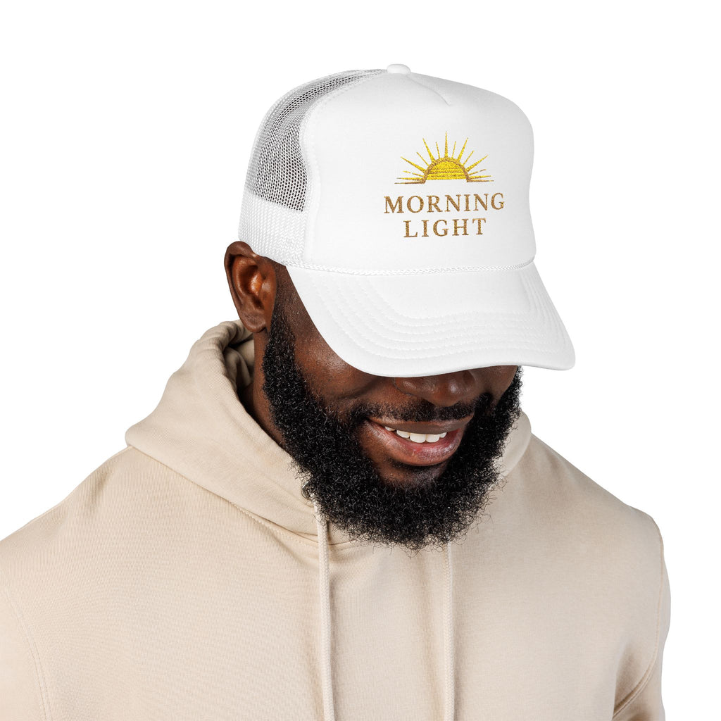 Morning Light Foam Trucker Hat, Christian Sunrise Hat, Faith Based Snapback