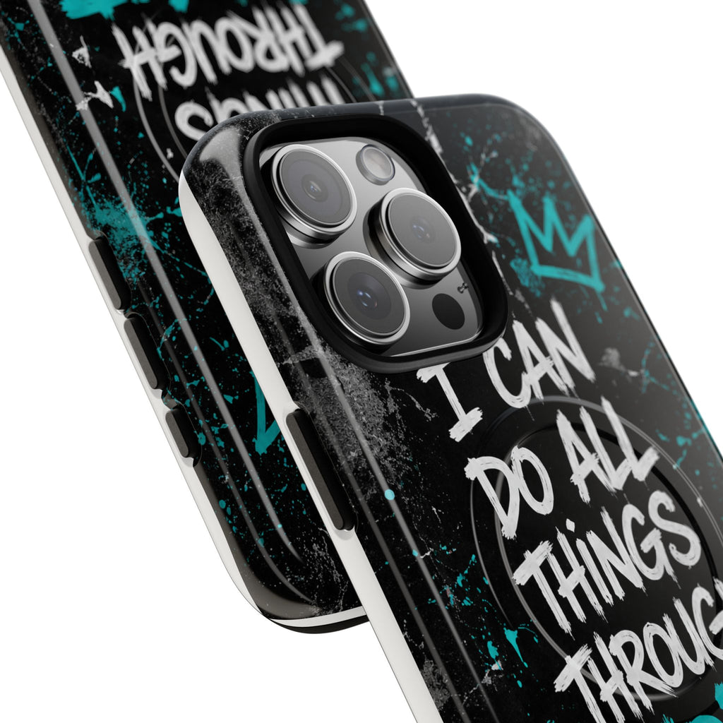 Through Christ Philippians 4:13 Tough Magnetic Phone Case