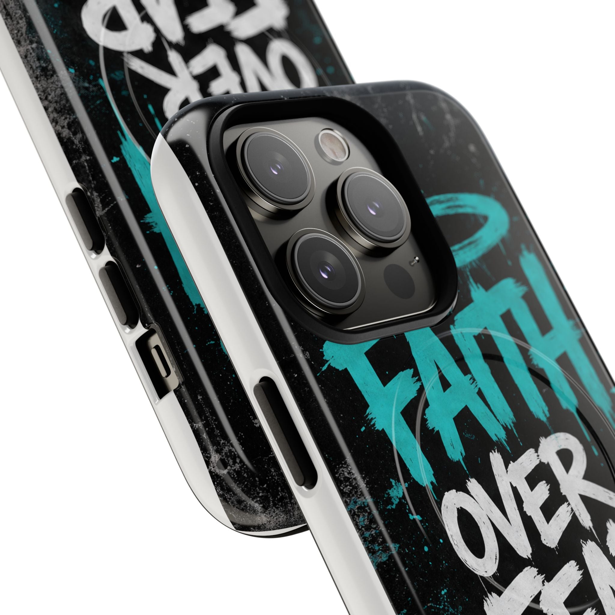 Faith Over Fear Christian Graffiti Tough Magnetic Phone Case
