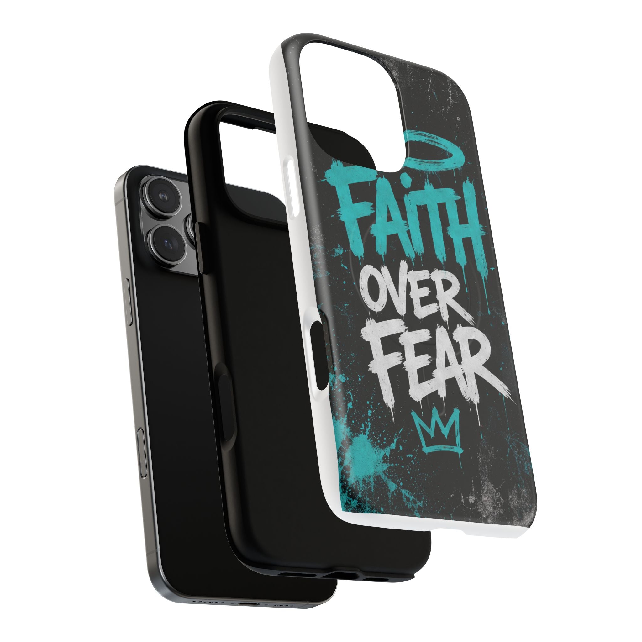 Faith Over Fear Christian Graffiti Tough Magnetic Phone Case