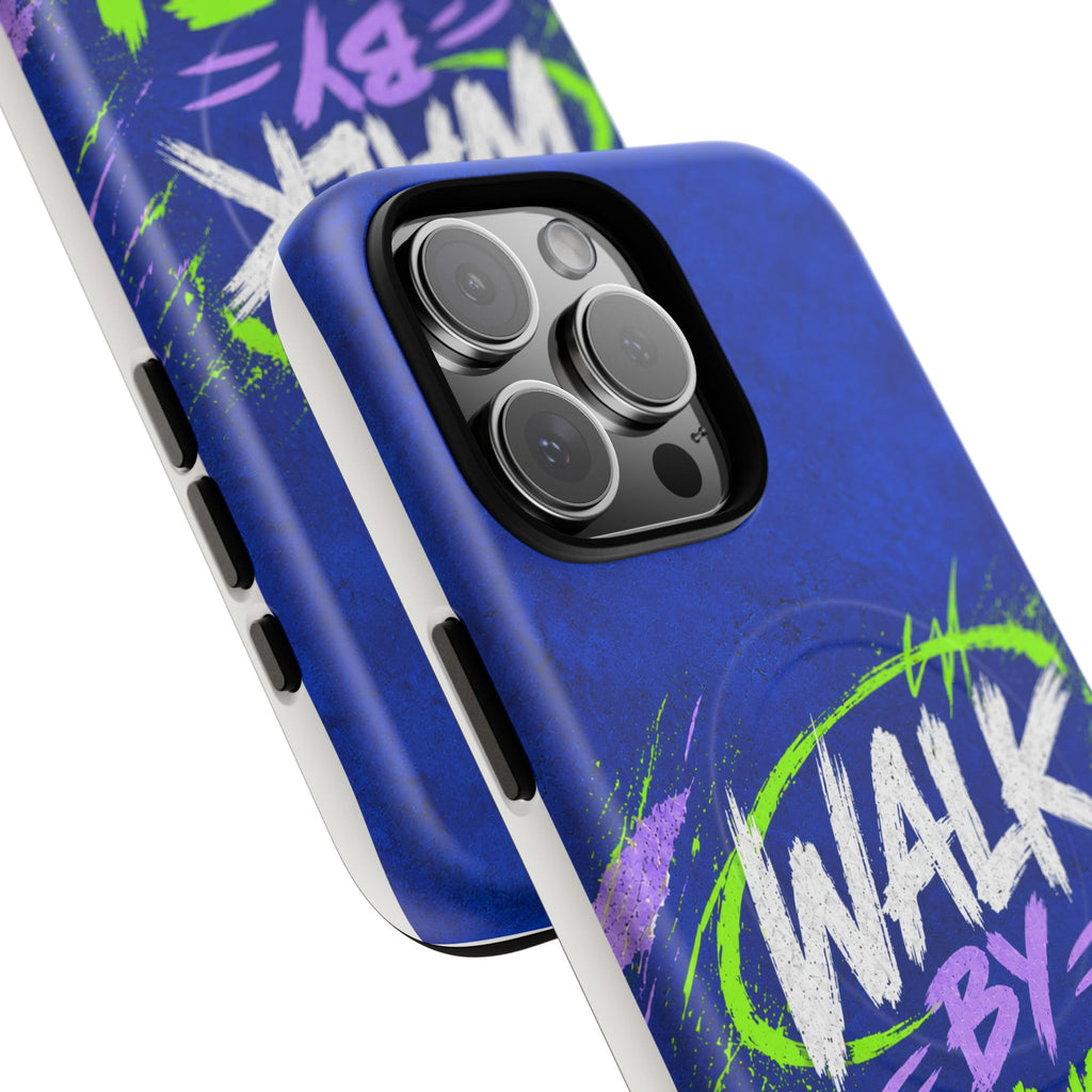 Walk by Faith Not by Screen Time Christian Tough Magnetic Phone Case